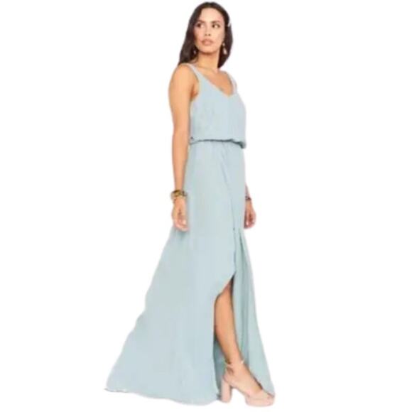 Show Me Your Mumu Kendall Maxi Dress Sage Crisp NWT Size Large - Picture 2 of 3